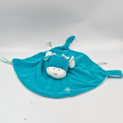 Doudou plat dragon bleu ailes étoile GIPSY