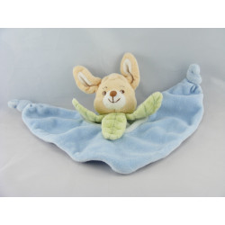 Doudou  lapin bleu avec carotte JOLLYBABY