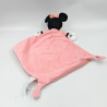 Doudou plat minnie rose blanc fleurs DISNEY