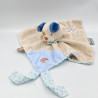 Doudou plat chien beige bleu lune Jim NATTOU