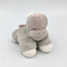 Doudou hippopotame gris bleu blanc NATTOU