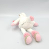 Doudou et compagnie licorne rose blanche doré Happy