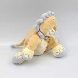 Doudou lion beige bleu BENGY