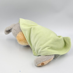Doudou lapin Pan-pan mouchoir couverture verte DISNEY SIMBA TOYS