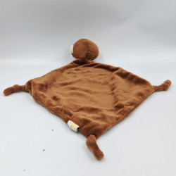 Doudou plat singe marron NATURE PLANET