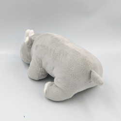 Doudou peluche rhinocéros gris NICOTOY