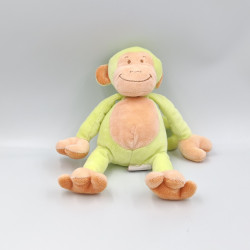 Doudou singe vert BENGY 22 cm