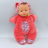 Doudou veilleuse musicale poupée lapin rose fleurs COROLLE