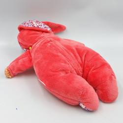 Doudou veilleuse musicale poupée lapin rose fleurs COROLLE