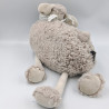 Doudou peluche mouton gris tout doux ATMOSPHERA