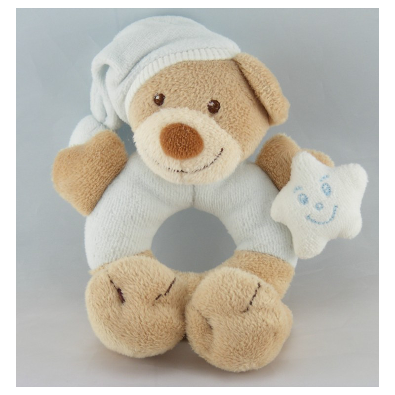 Petit Doudou ours bleu ciel étoile NATTOU