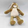 Doudou peluche lapin marron blanc BUNNY FRIENDS