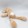 Doudou peluche lapin beige blanc BUNNY FRIENDS