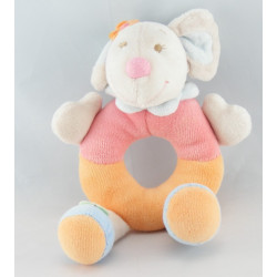 Doudou semi plat souris rose NATTOU 