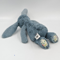 Doudou peluche lapin bleu fleurs Liberty JELLYCAT
