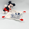 Doudou Mickey rouge bleu marine blanc pluto DISNEY