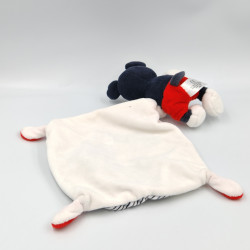Doudou Mickey rouge bleu marine blanc pluto DISNEY