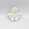 Doudou lutin bébé bleu blanc rayé BABI COROLLE