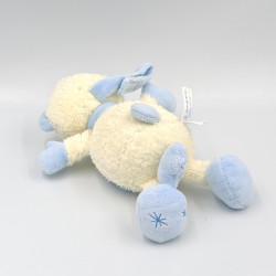 Doudou musical ours blanc bleu lune NEIL SAUTHON