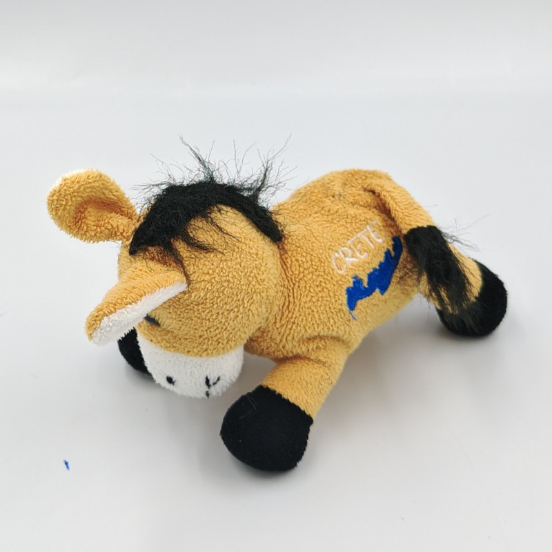 Petit doudou ane beige noir Crete