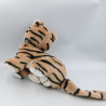 Peluche chat tigre beige marron blanc noir COLMAR