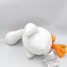 Doudou canard cygne blanc orange IKEA