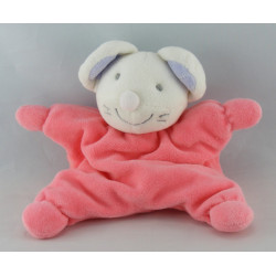 Doudou souris blanche robe rose JOLLYBABY