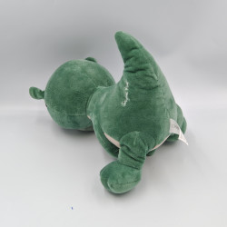 Doudou dinosaure dragon vert bleu lunettes SERGENT MAJOR