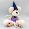 Doudou peluche souris magicien mauve bleu DIDDL