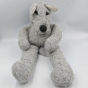 Grande peluche loup gris
