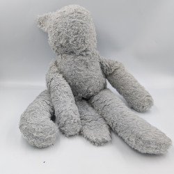Grande peluche loup gris
