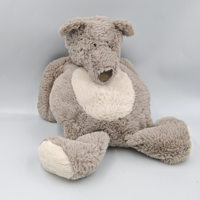 Doudou ours gris blanc Igor DIMPEL