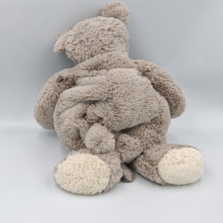 Doudou ours gris blanc Igor DIMPEL