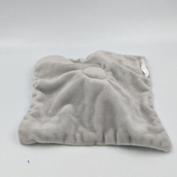 Doudou plat éléphant blanc gris SERGENT MAJOR