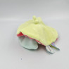 Doudou plat lapin rose vert bleu Gourmandise BABY NAT