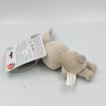 Doudou hochet de dentition en bois lapin beige AUCHAN