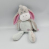 Doudou Bourriquet gris rose DISNEY NICOTOY