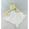 Doudou vache verte mouchoir Cajou SUCRE D'ORGE