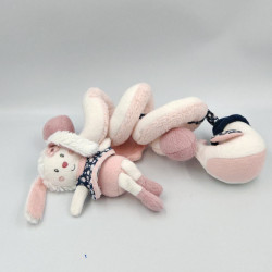 Spirale d'activités doudou lapin rose Miss Chipie SAUTHON