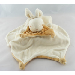 Doudou plat reversible lapin ours trouve moi cache toi NOUNOURS