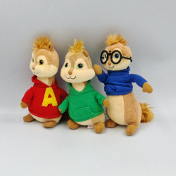 Lot de peluches écureuils Alvin et les Chipmunks + chipettes TY