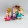 Lot de peluches écureuils Alvin et les Chipmunks + chipettes TY