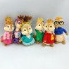 Lot de peluches écureuils Alvin et les Chipmunks + chipettes TY