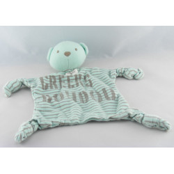 Doudou ours marron pull blanc Creeks KIMBALOO LA HALLE