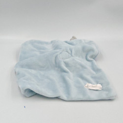 Doudou plat singe bleu blanc feuilles SERGENT MAJOR