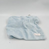 Doudou plat singe bleu blanc feuilles SERGENT MAJOR