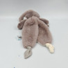 Doudou plat lapin marron glacé Papuche BABY NAT