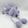 Doudou vache violet mauve bleu TARTINE ET CHOCOLAT