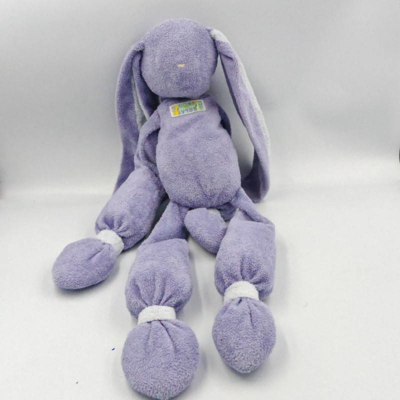 Doudou lapin violet mauve TARTINE ET CHOCOLAT