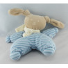 Doudou semi plat lapin Patachou bleu rayé Corolle 